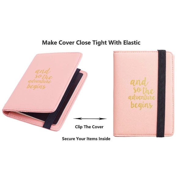 PINK AND SO THE ADVENTURE RFID PASSPORT HOLDER